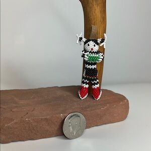 Handcrafted Beaded Clown Keychain